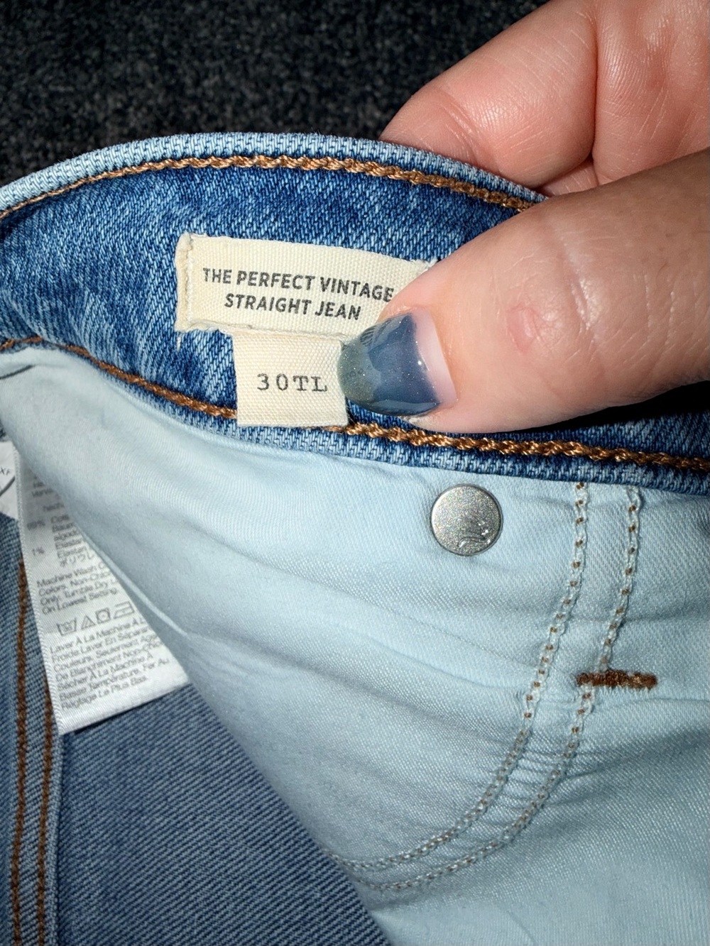 Madewell Women’s Perfect Vintage Straight Leg Jeans in Size 30 Tall - Picture 7 of 10